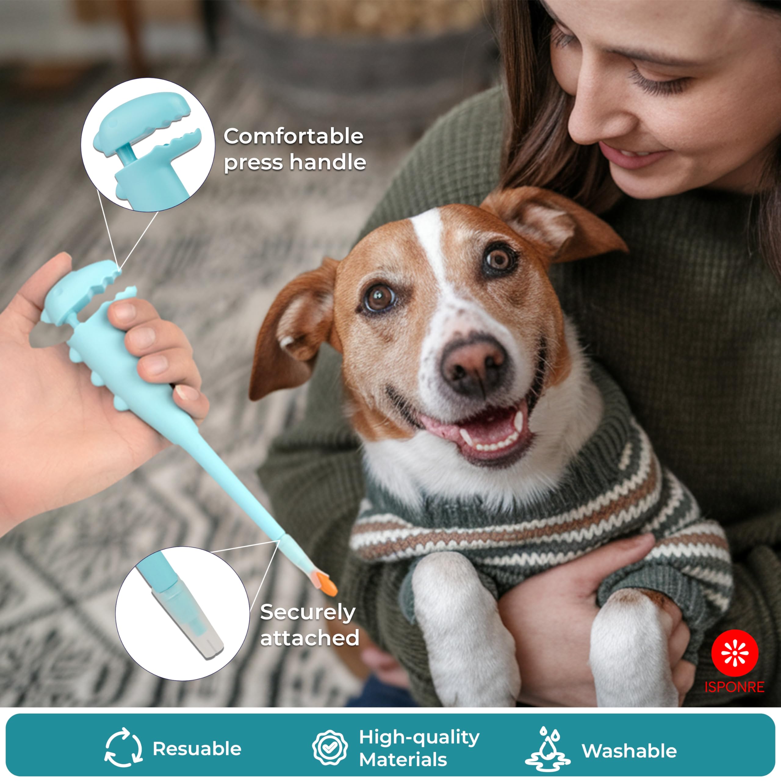 ISPONRE pet pill feeder is easy to clean between uses