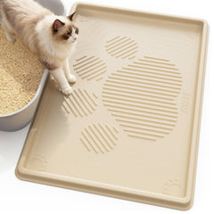 ISSEVE cat litter mat 40x28 XL full view showing large containment surface.