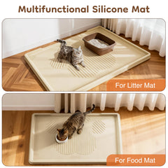 ISSEVE silicone mat texture highlights durable non-slip pet-friendly material.