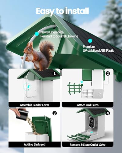 isYoung Ant Protection Feeder uses moats to deter pests during bird season