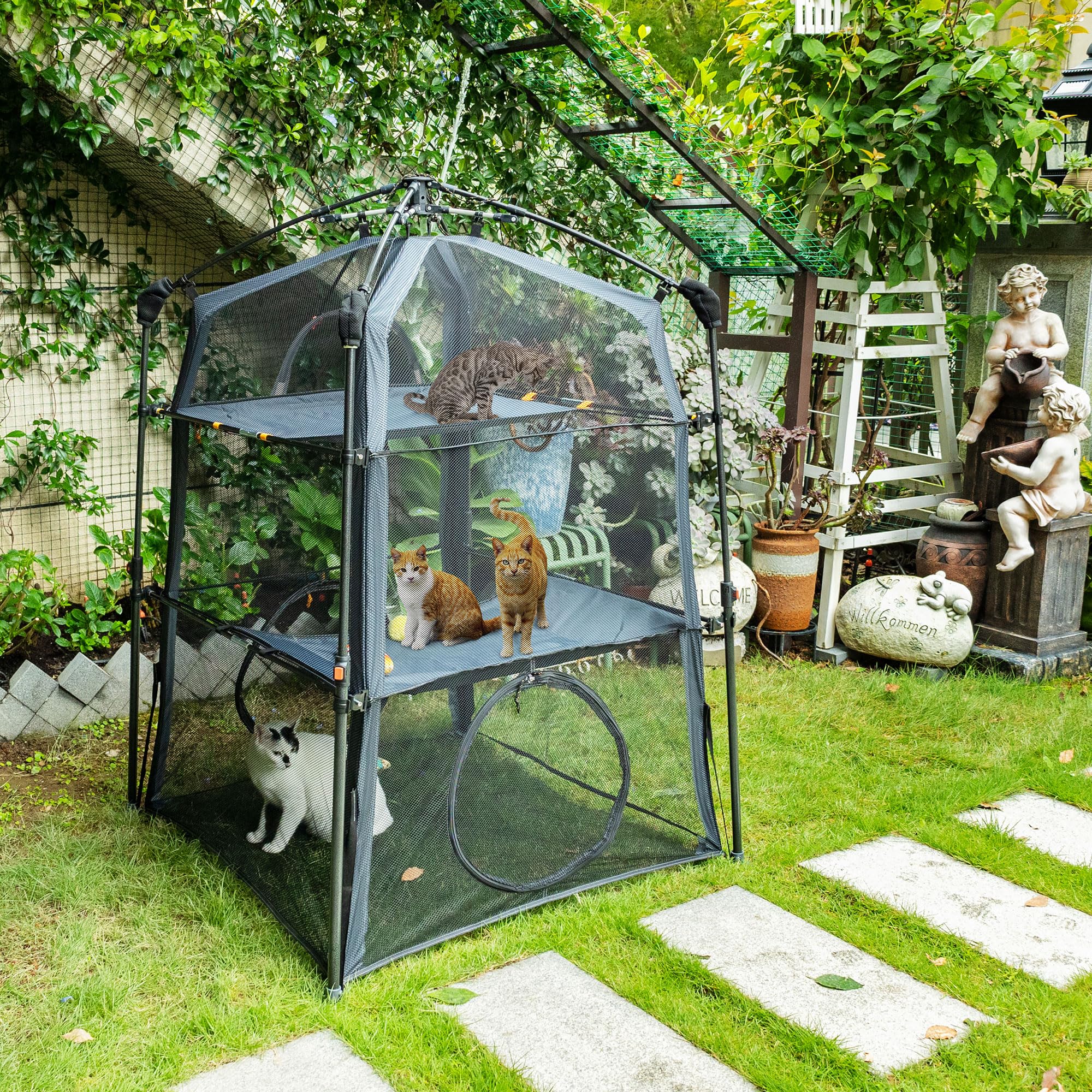 ITENT durable mesh construction supports indoor and outdoor use