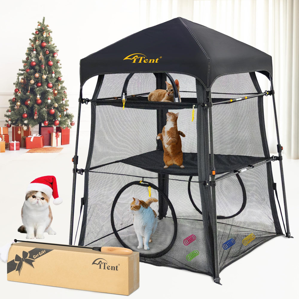 ITENT portable setup ready in seconds for easy pet enrichment