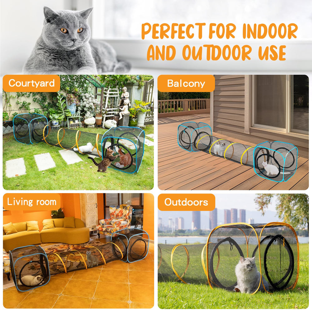 ITENT cubes inside space highlighting roomy play area for small pets