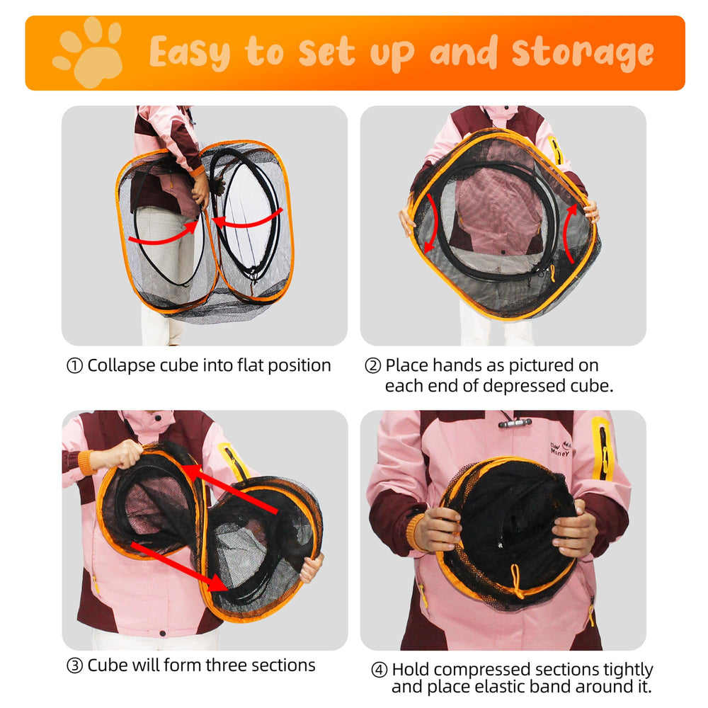 ITENT foldable cat tent compact storage design