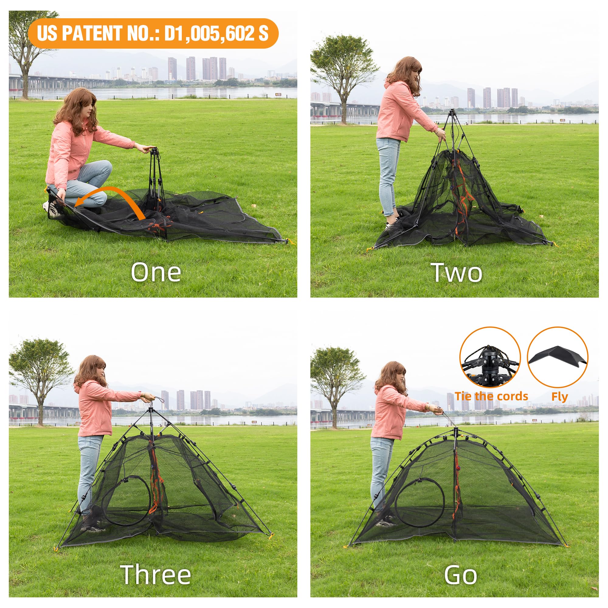ITENT outdoor cat play tent folded compactly for travel and storage