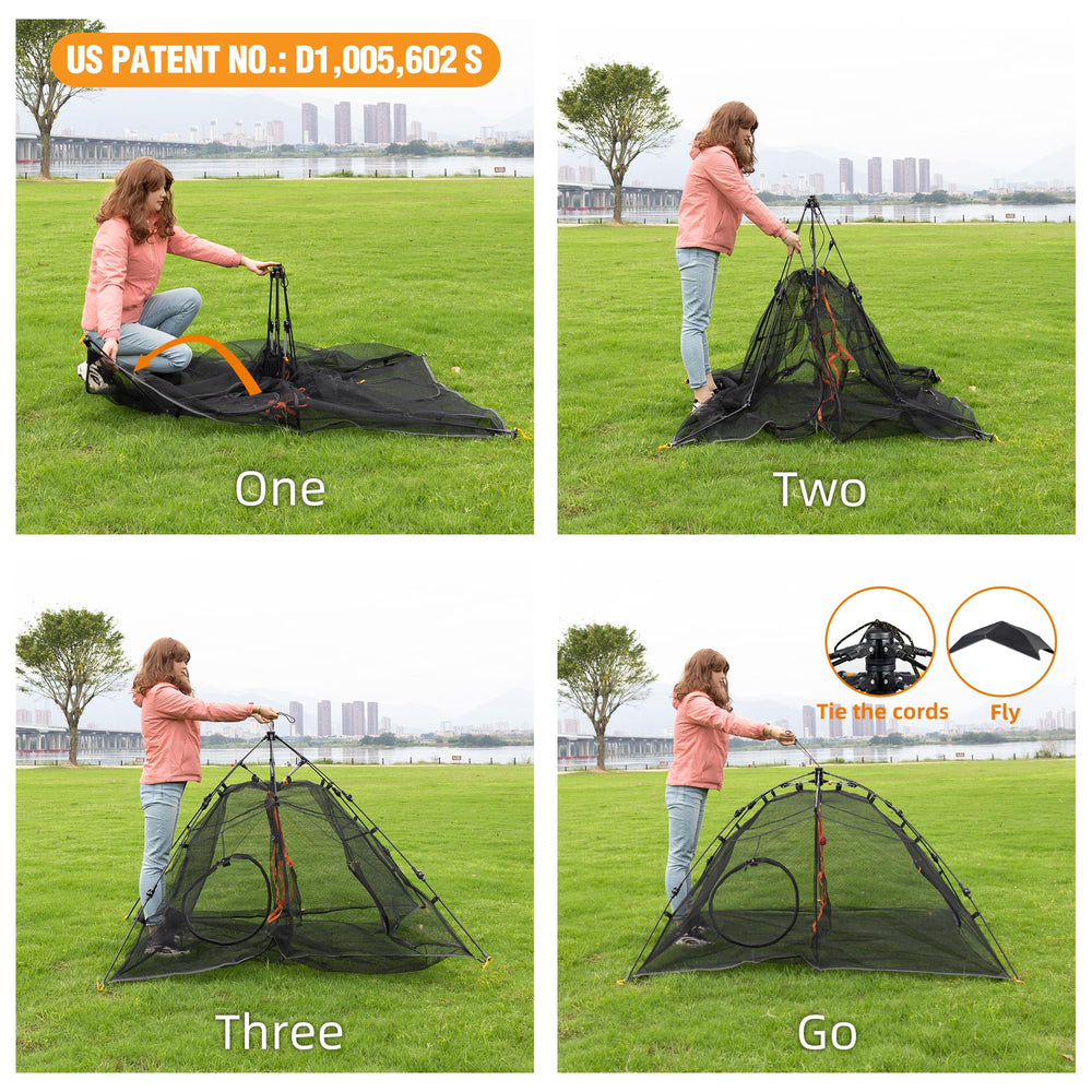 ITENT outdoor cat play tent folded compactly for travel and storage