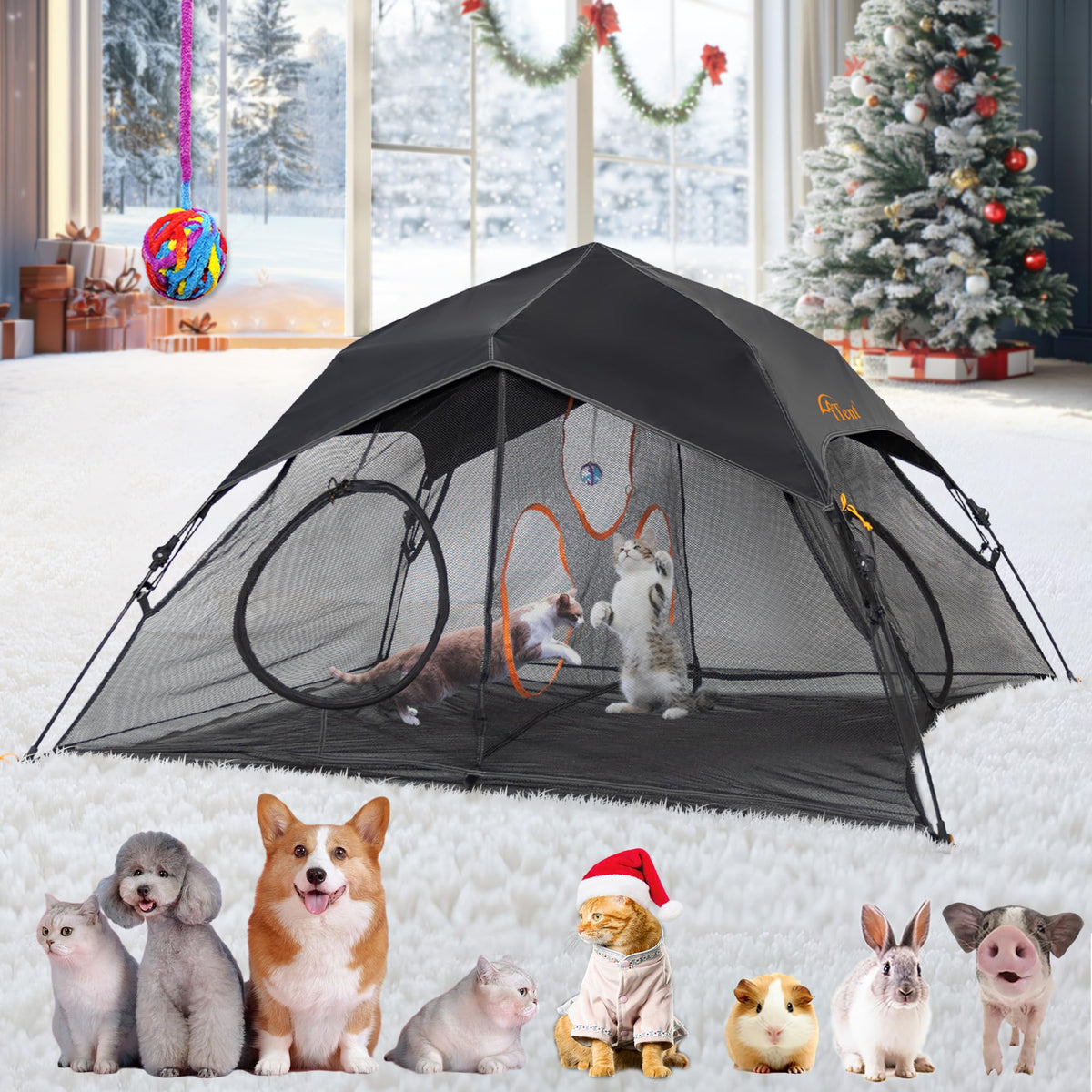 ITENT outdoor cat play tent setup enables quick, frustration-free assembly