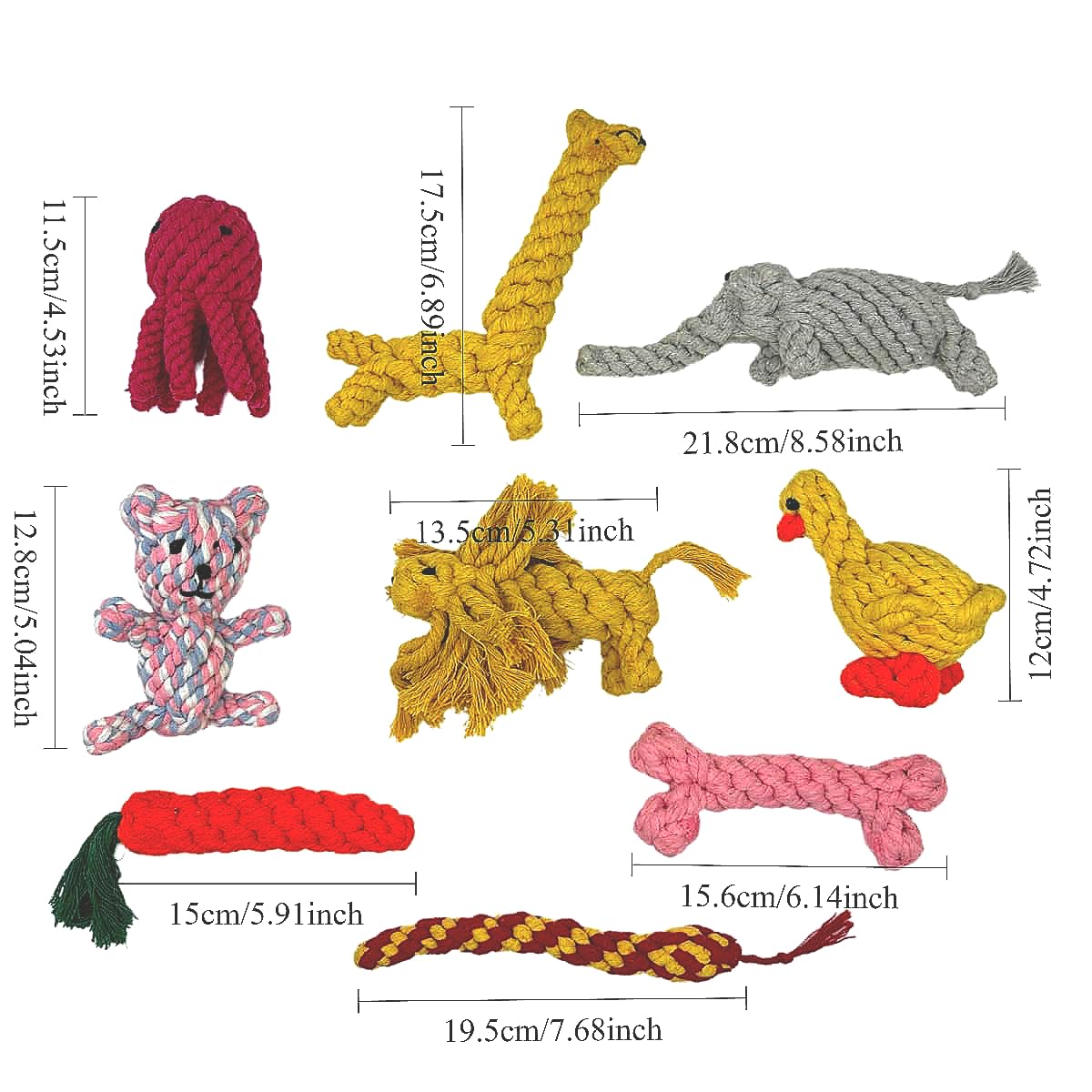 ITISMUNGO dog chew octopus toy offering textured ropes for interactive play