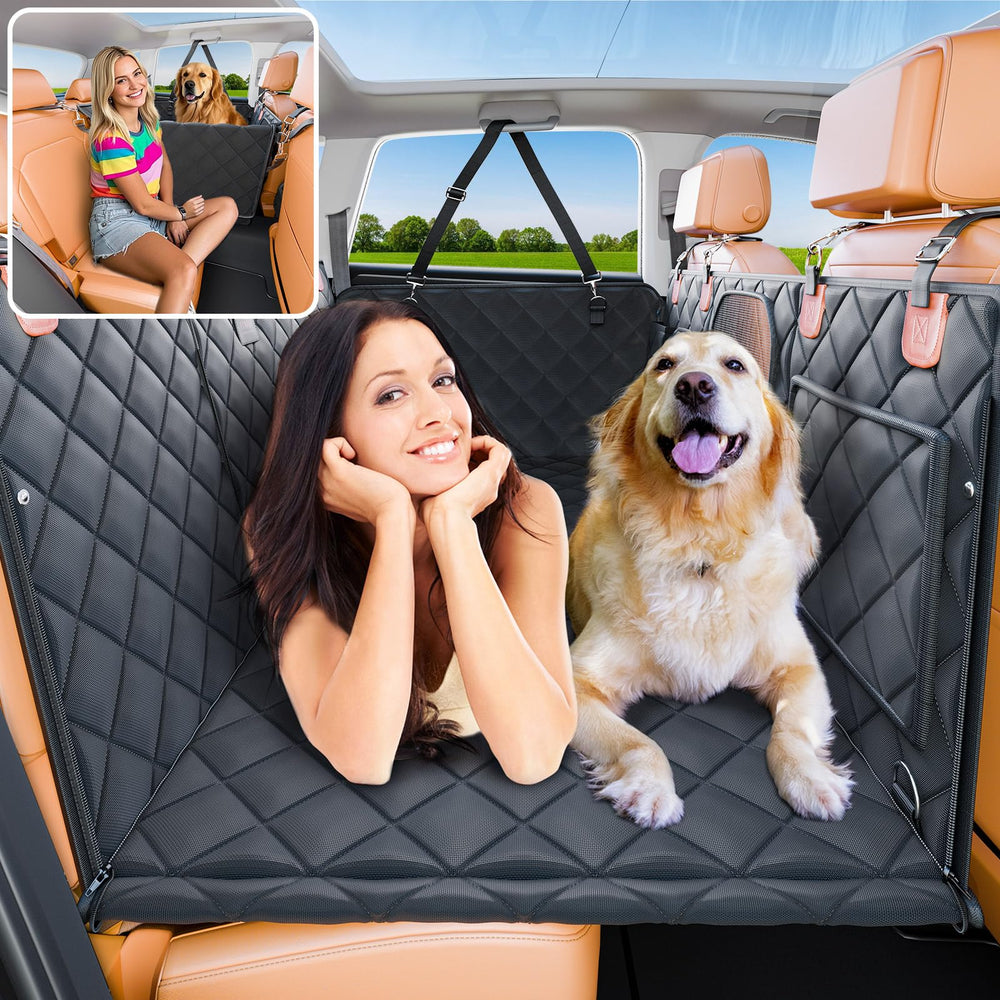 ITNAST convertible back seat extender folded for compact storage and quick setup.