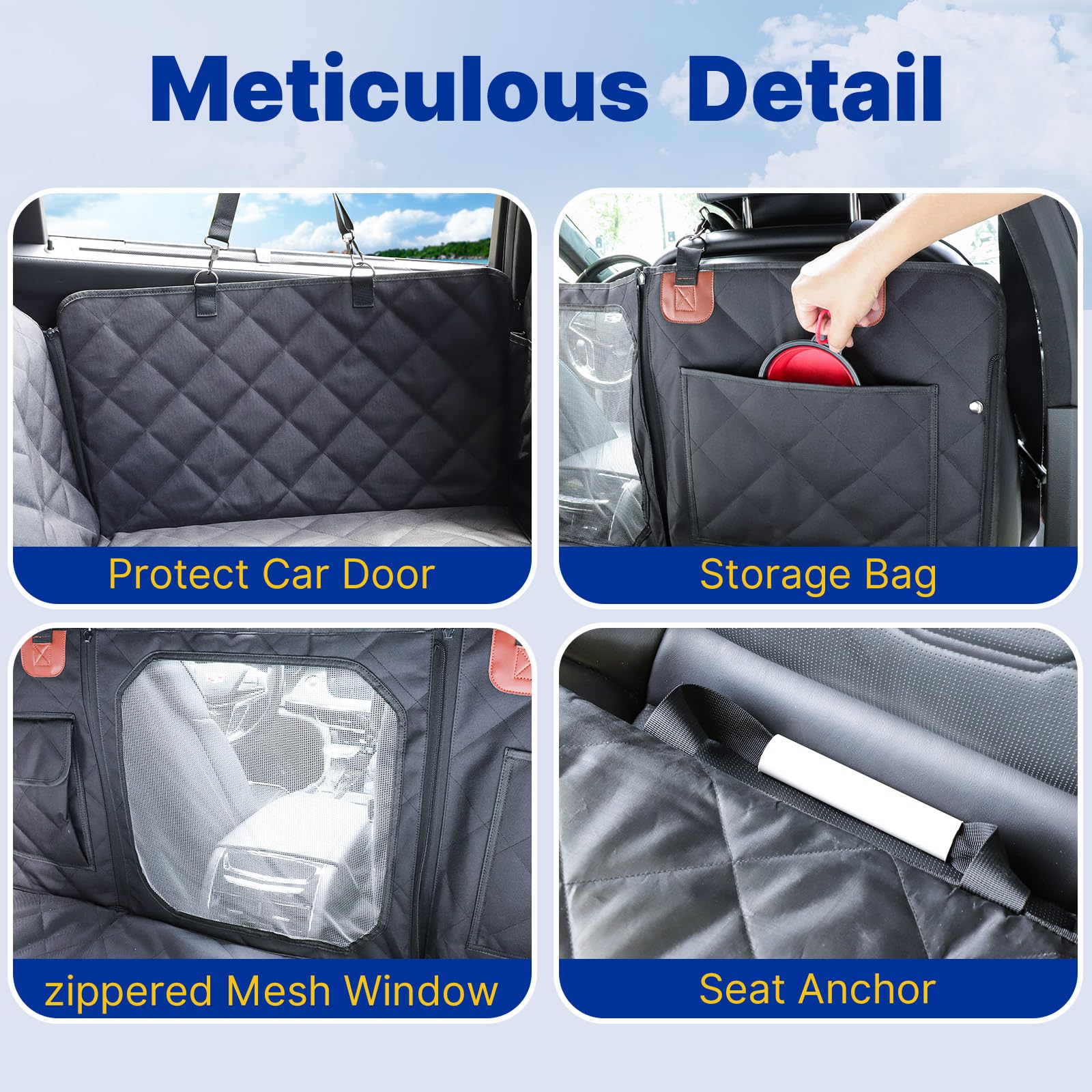 ITNAST easy-install back seat extender makes setup simple.