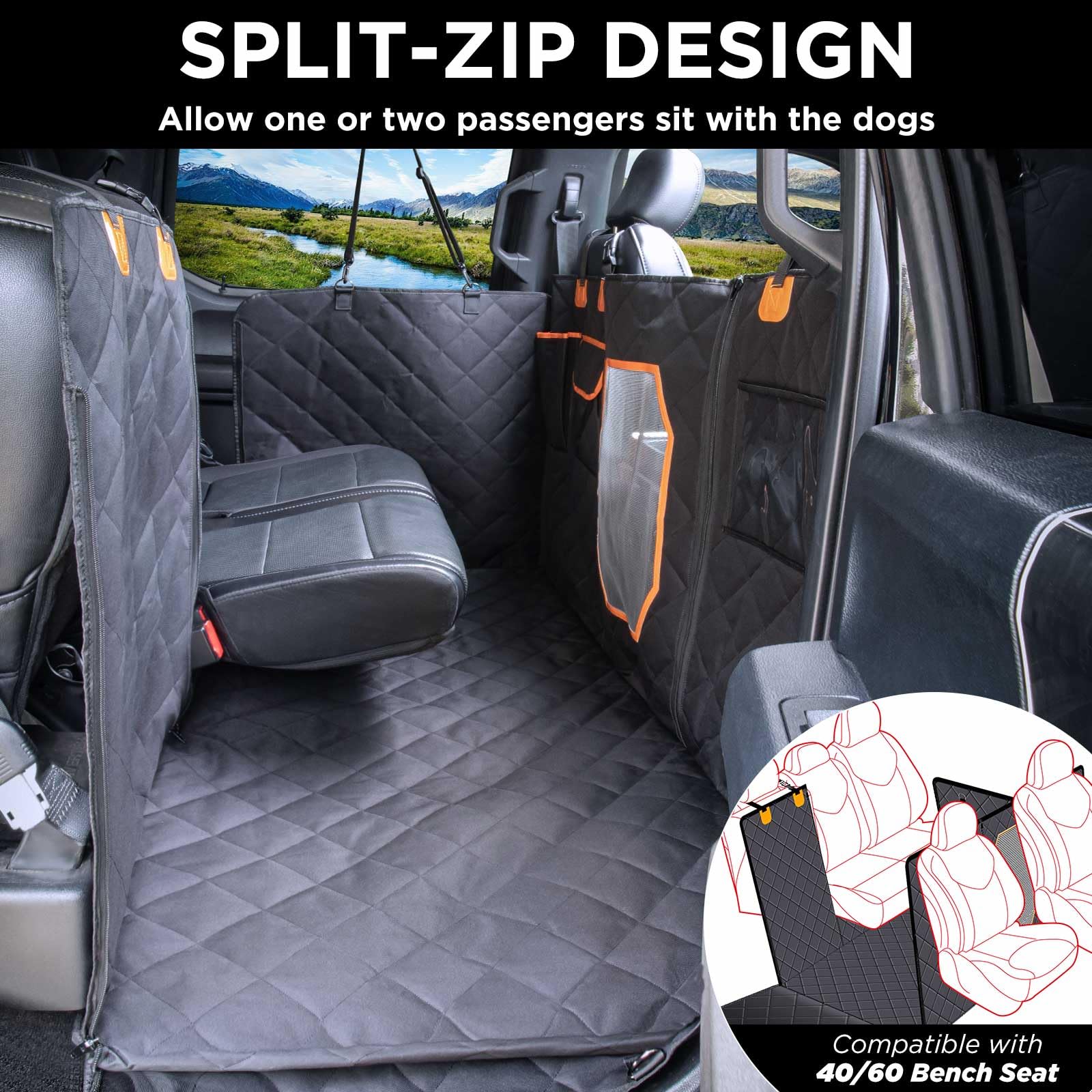 ITNAST XL mesh window shows airflow and pet visibility during ride