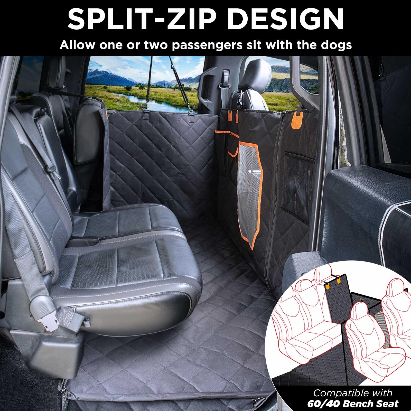ITNAST XL non-slip backing prevents cover shift for secure travels