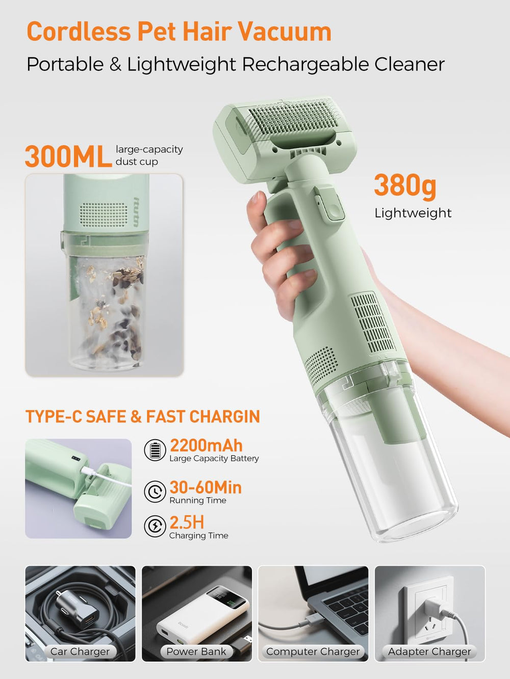 itutn deshedding-dematting-slicker-comb close-up with rounded-tip bristles