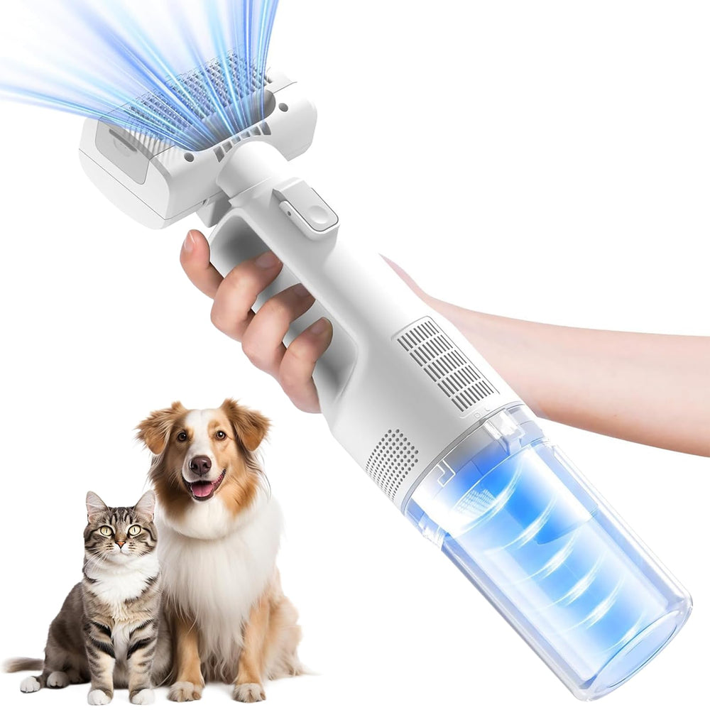 itutn dog vacuum shedding-grooming captures loose fur during brushing for a cleaner home.