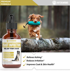 iVitamins dog yeast drops taste-friendly formula for easy administration