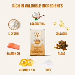 ivvi skin coat cat sachets opened show creamy texture for easy dosing.