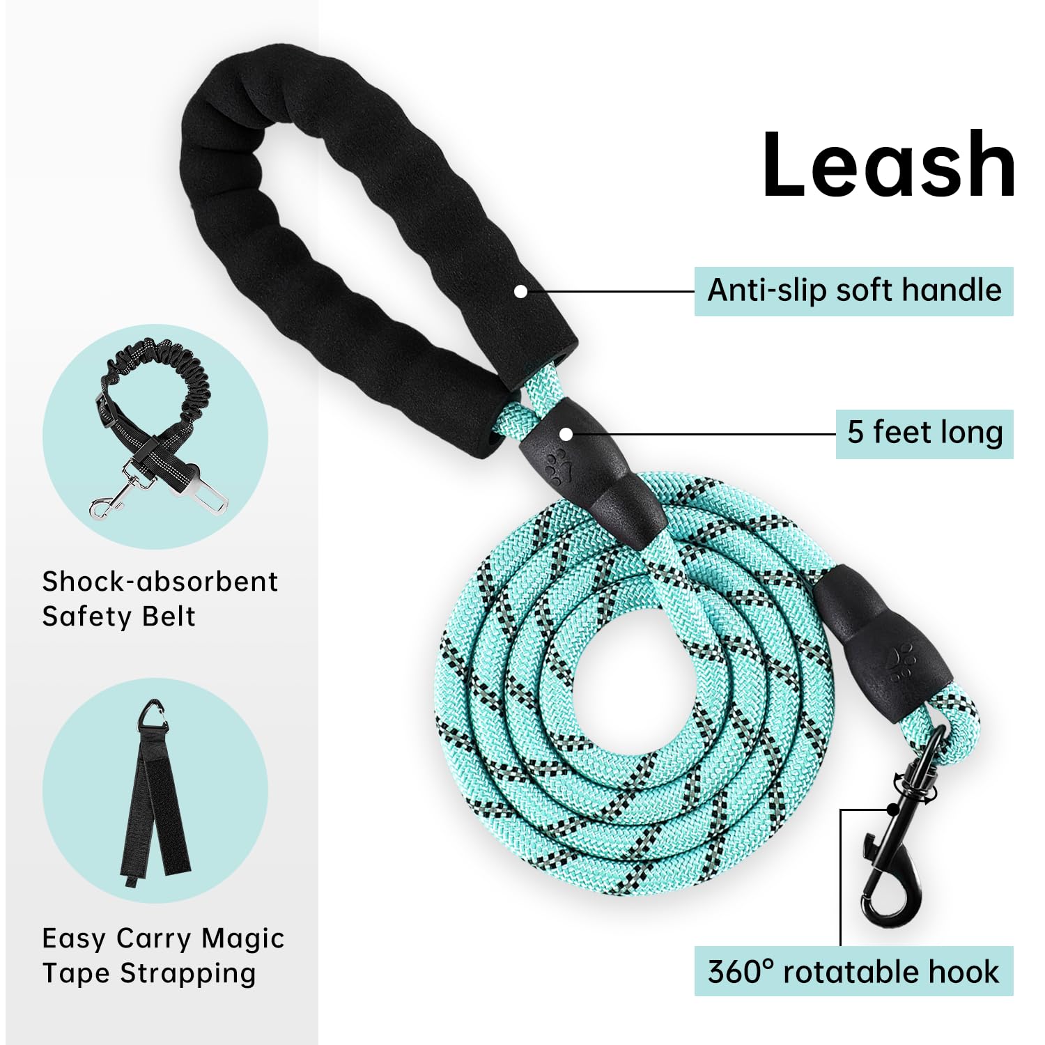 IVY&LANE front clip harness enables anti-pull behavior for calmer strolls