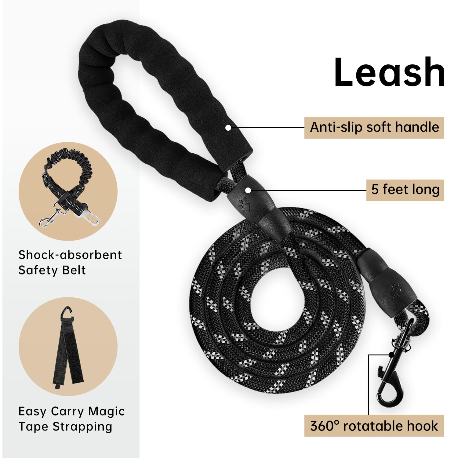 IVY&LANE No Pull Harness neck-buckle detail highlights effortless neck-side closures