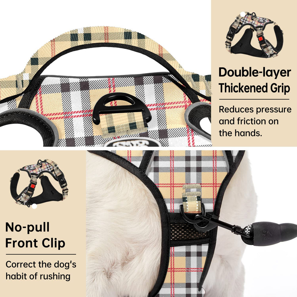 IVY&LANE No Pull harness soft-mesh close-up shows comfort and durability