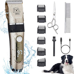 IWEEL dog clippers cordless-rechargeable for convenient grooming anywhere.