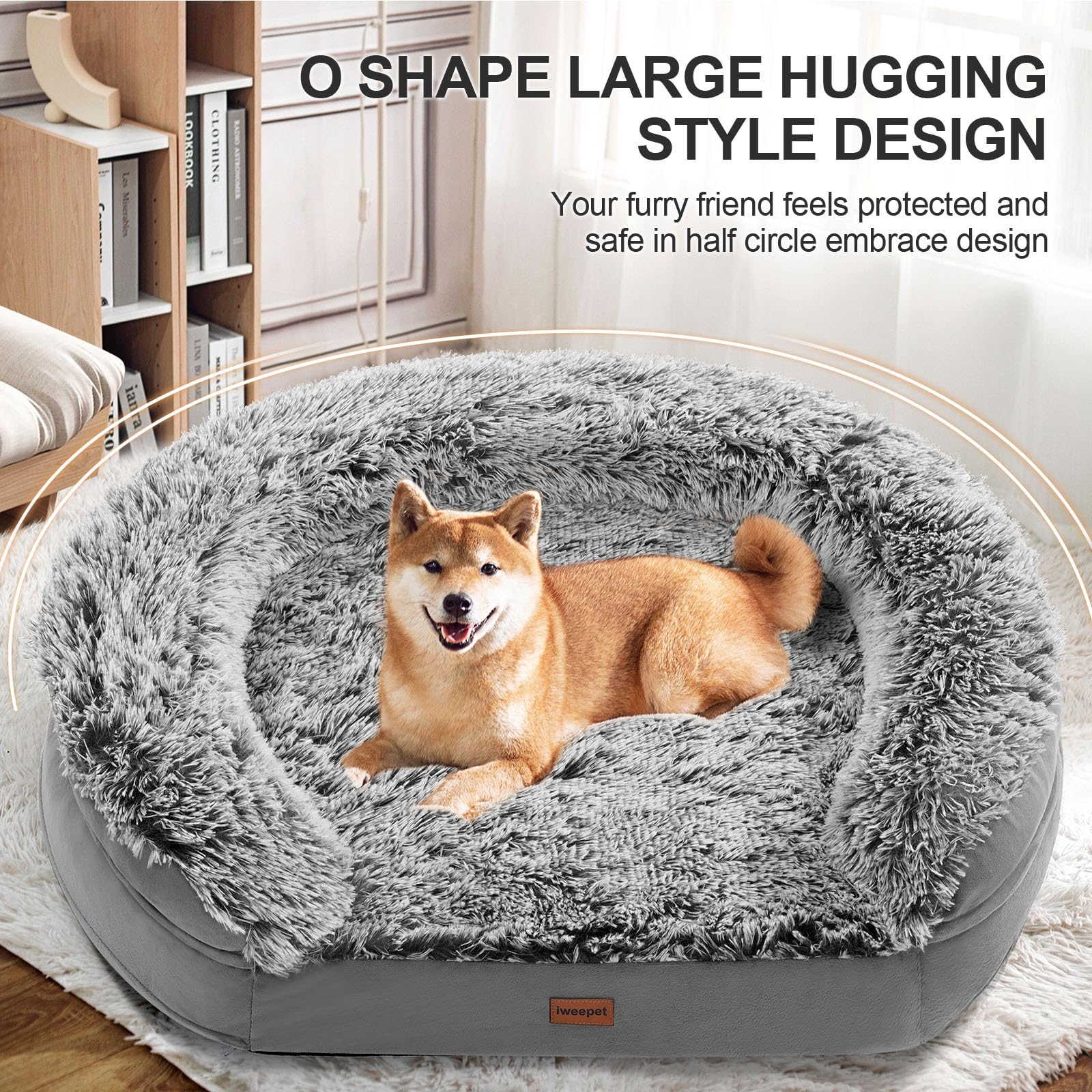 Iweepet egg-crate foam 28D supports joints for restful naps.