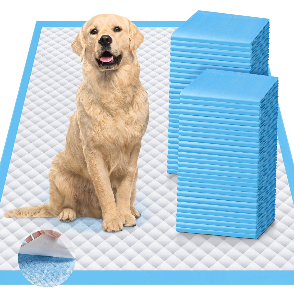iweepet upgraded 4XL 36x36 dog pee pad shows high absorption for busy days