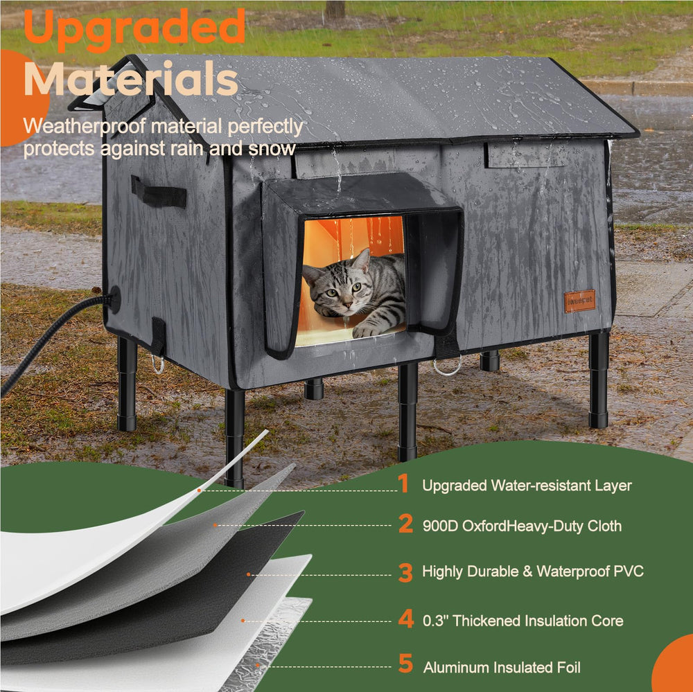 iweepet elevated base design keeps dry and clean