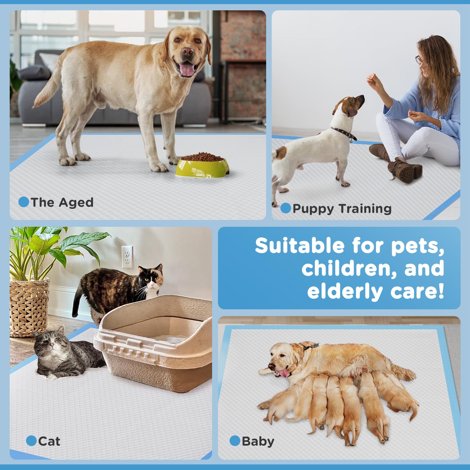 iweepet Upgraded XXXXL pad supports elderly pets during recovery