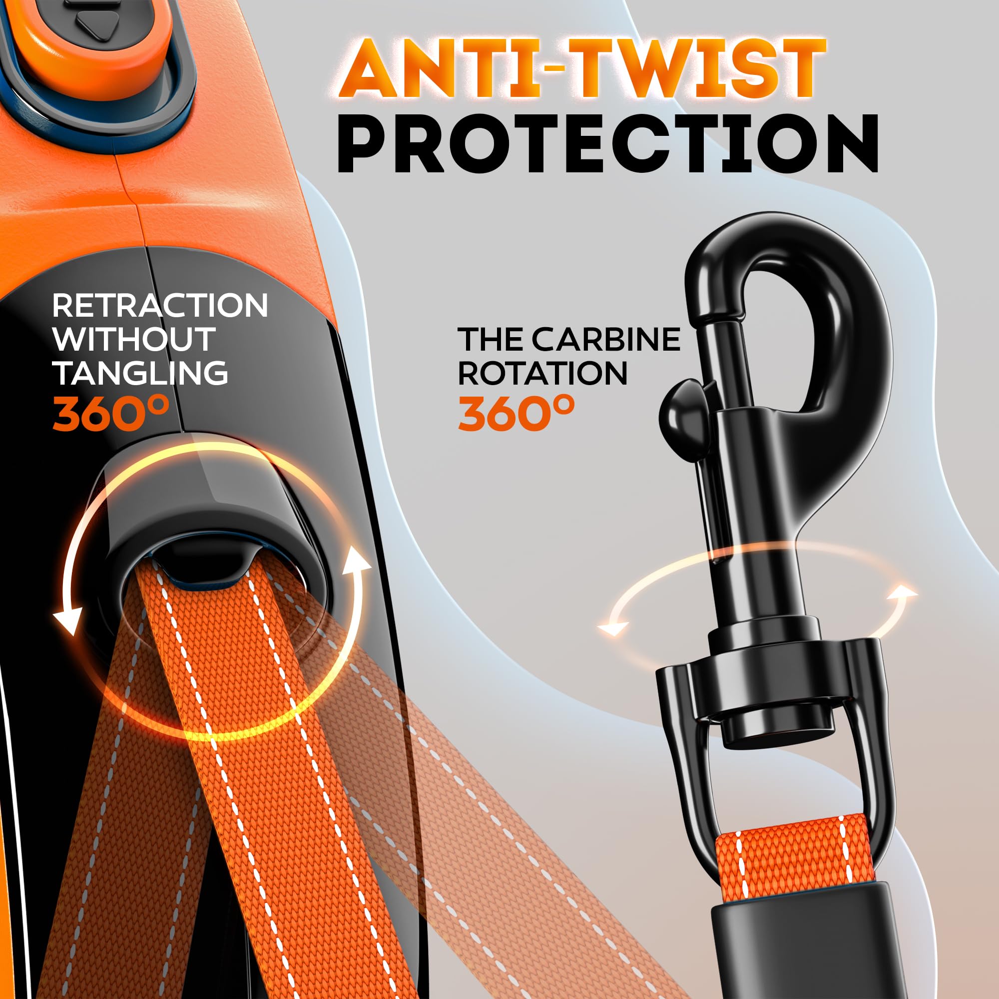 IWOOFI soft anti-slip handle for comfortable grip on long walks