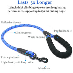 iYoShop Dual Dog Leash showcases double bungee extension for extra reach