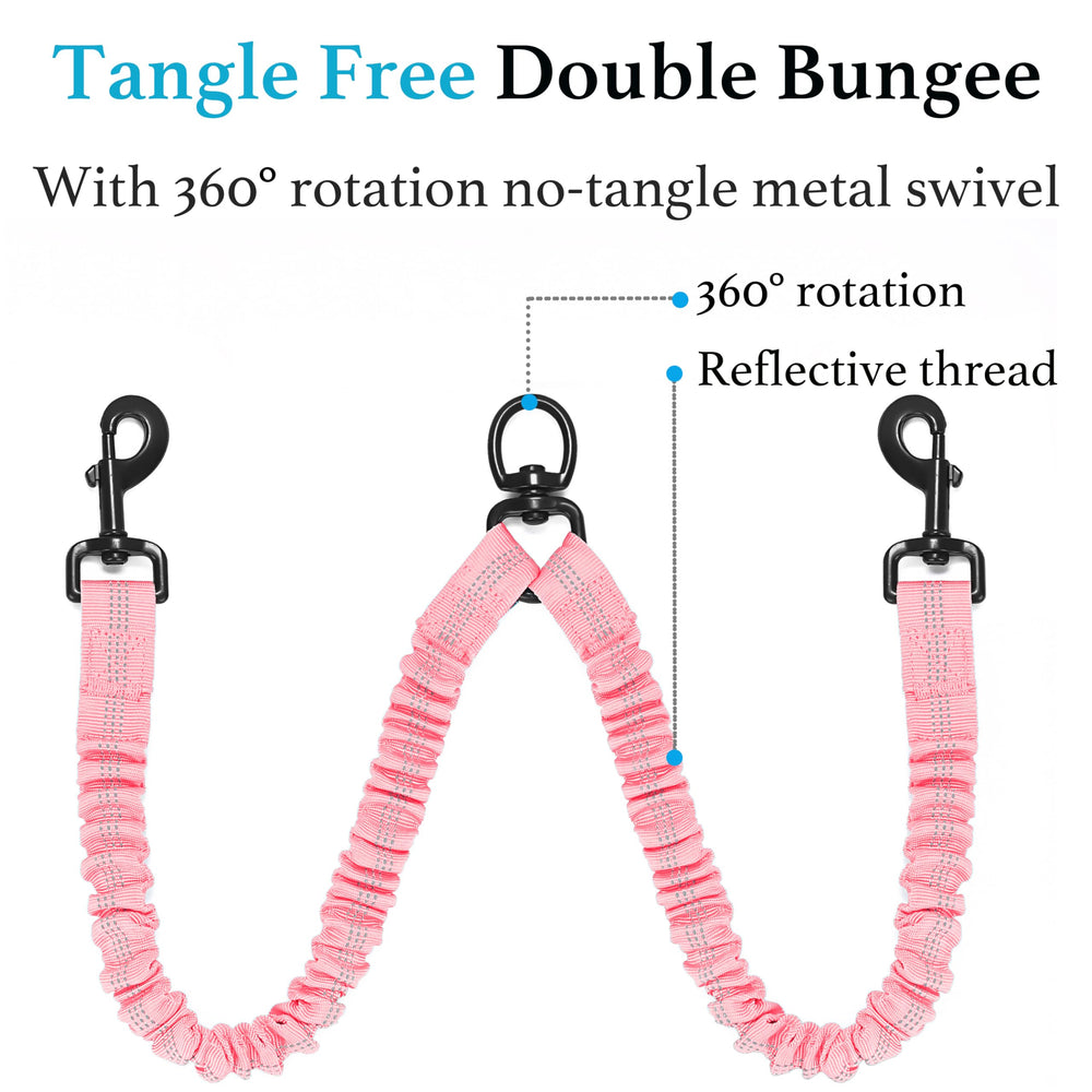 iYoShop Dual Dog Leash durability with rope and nylon blend for long-lasting use.