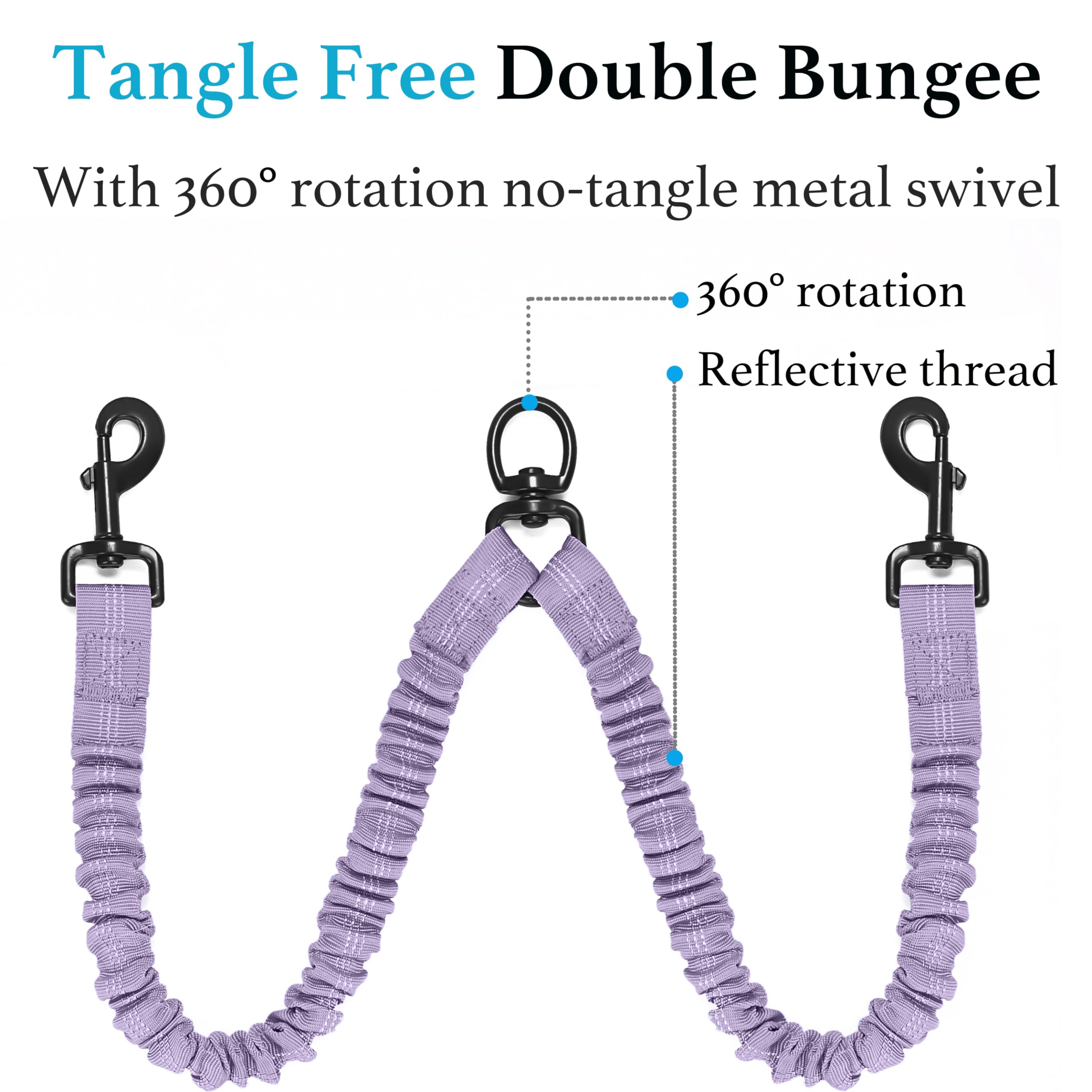 iYoShop dual dog leash heavy duty rope construction ensures durability during tough outdoor adventures.
