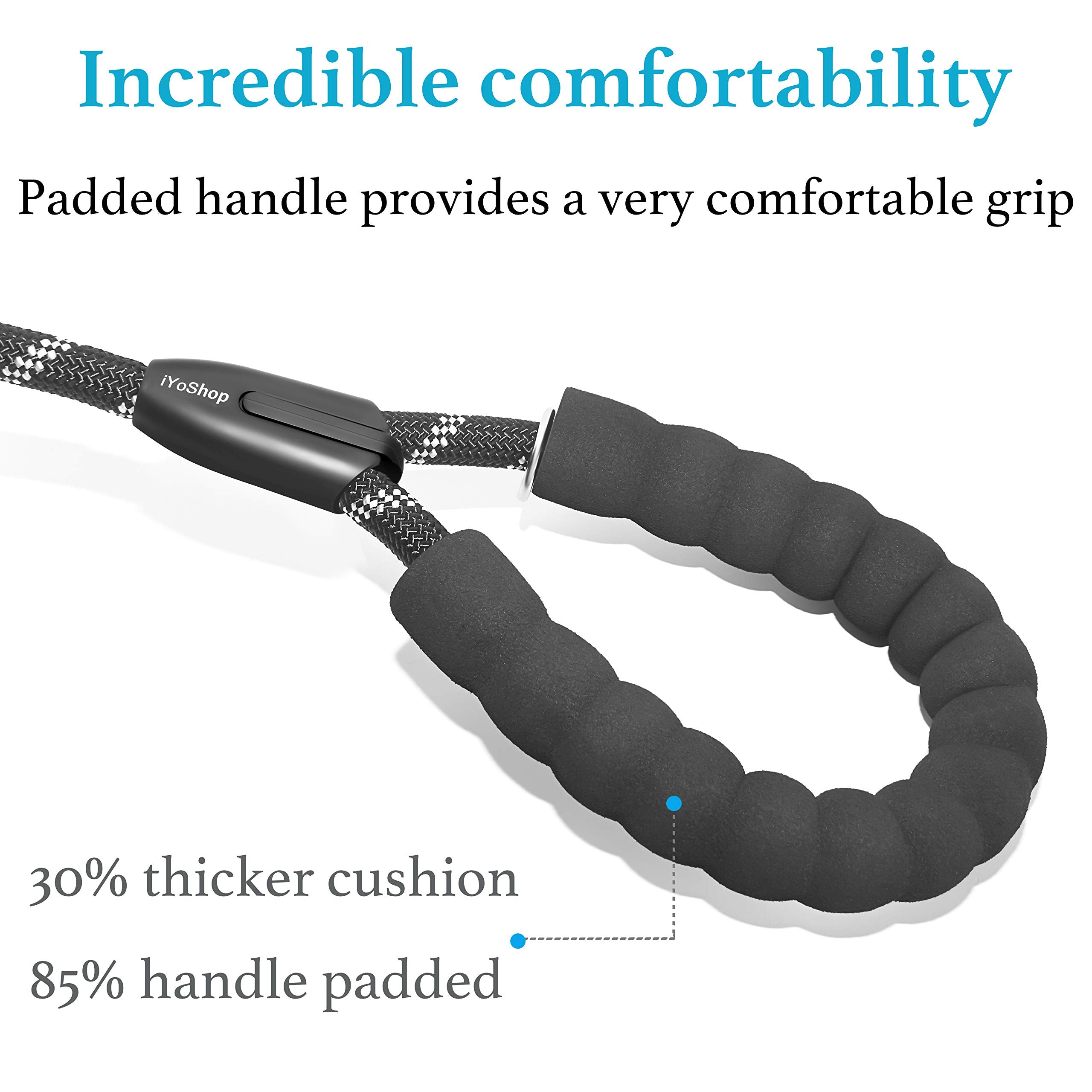 iYoShop Dual Dog Leash heavy-duty rope and nylon for durable everyday use.