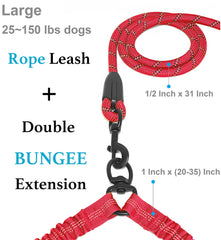 iYoShop Dual Dog Leash no-tangle design keeps dogs moving freely side by side.