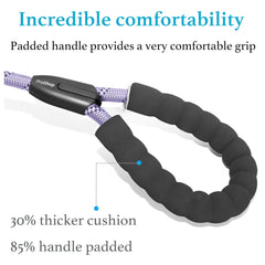 iYoShop dual dog leash padded handles provide a soft grip and protect hands on busy days.