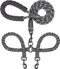 iYoShop Dual Dog Leash 360 swivel prevents tangles during walks.