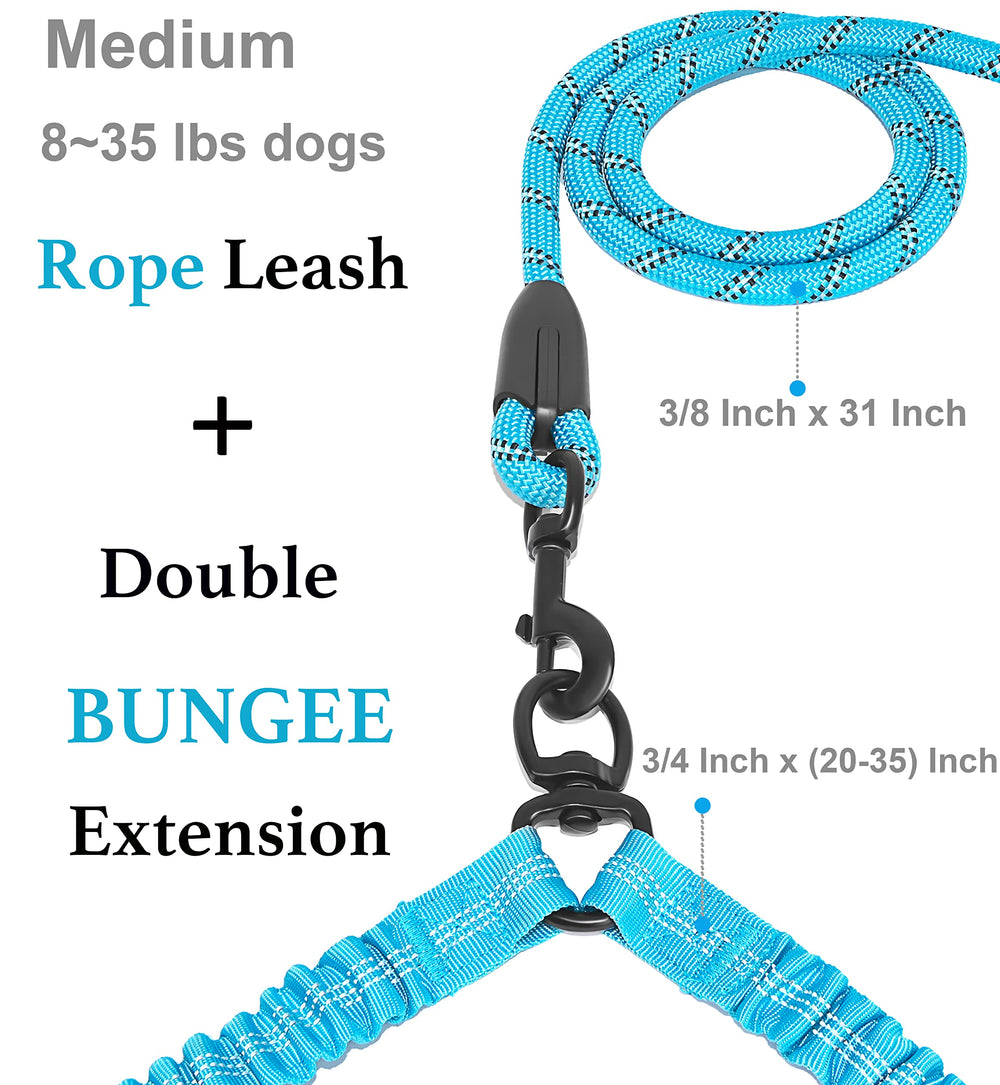 iYoShop Extensión Bungee 20-35 pulgadas, absorbe impactos y da libertad al correr.