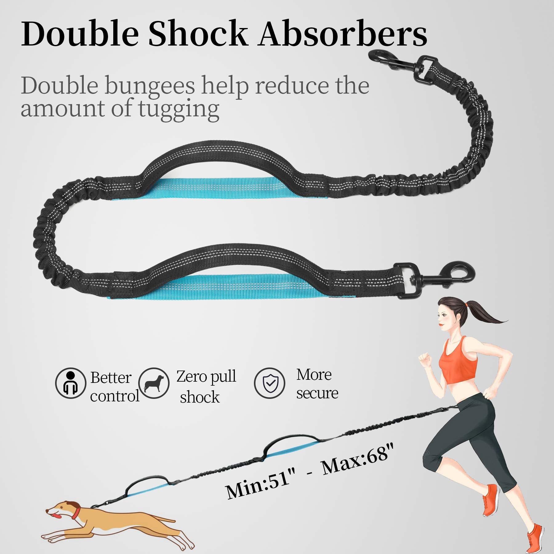 iYoShop extra handles provide versatile control during crowded or training moments
