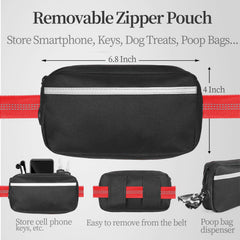 iYoShop leash with double shock absorbers reduces tugging during runs