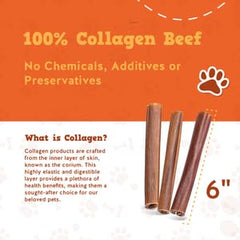 Jack&Pup collagen-stick inner beef skin detail suggests premium chew