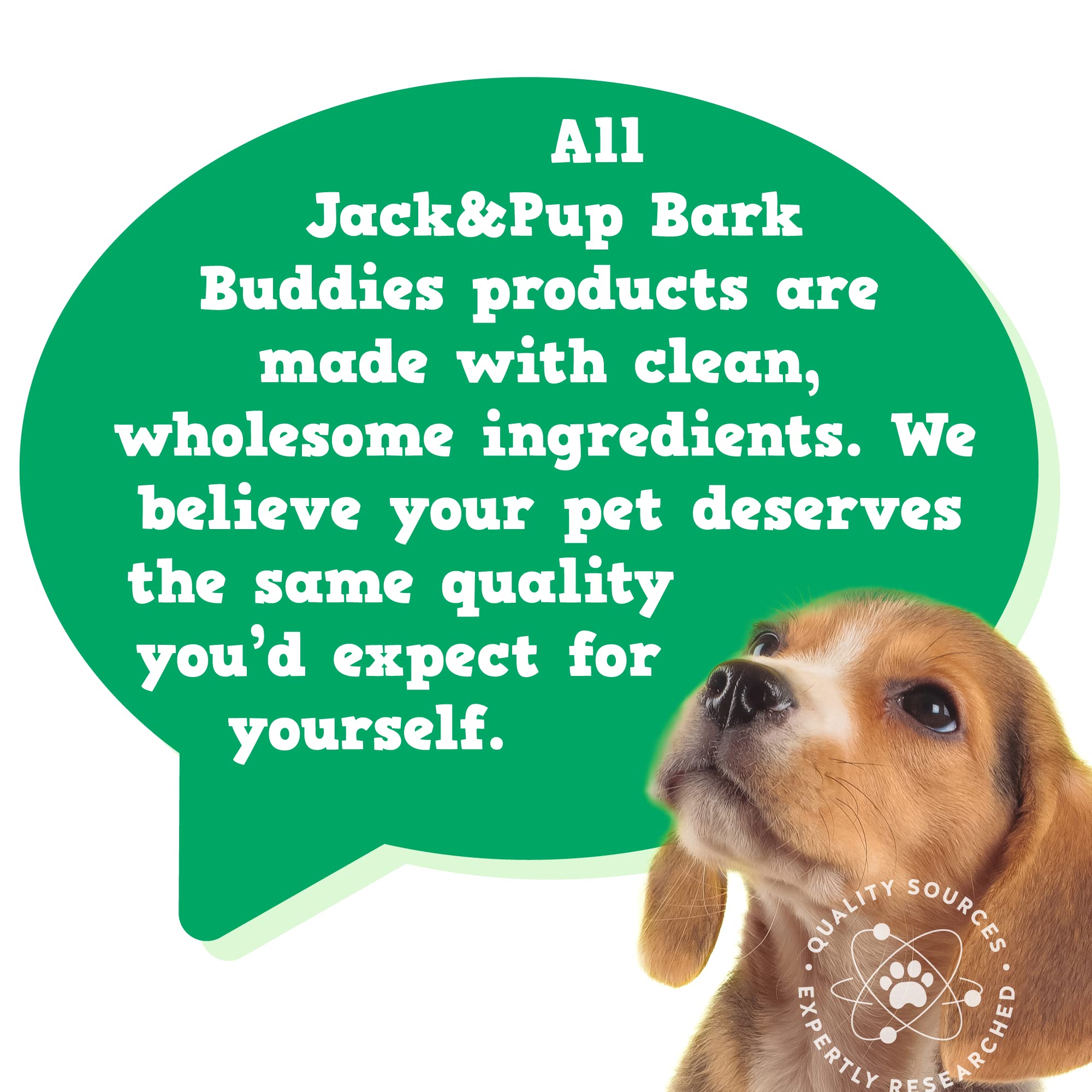 Jack&Pup packaged dog supplements on shelf ready for purchase.