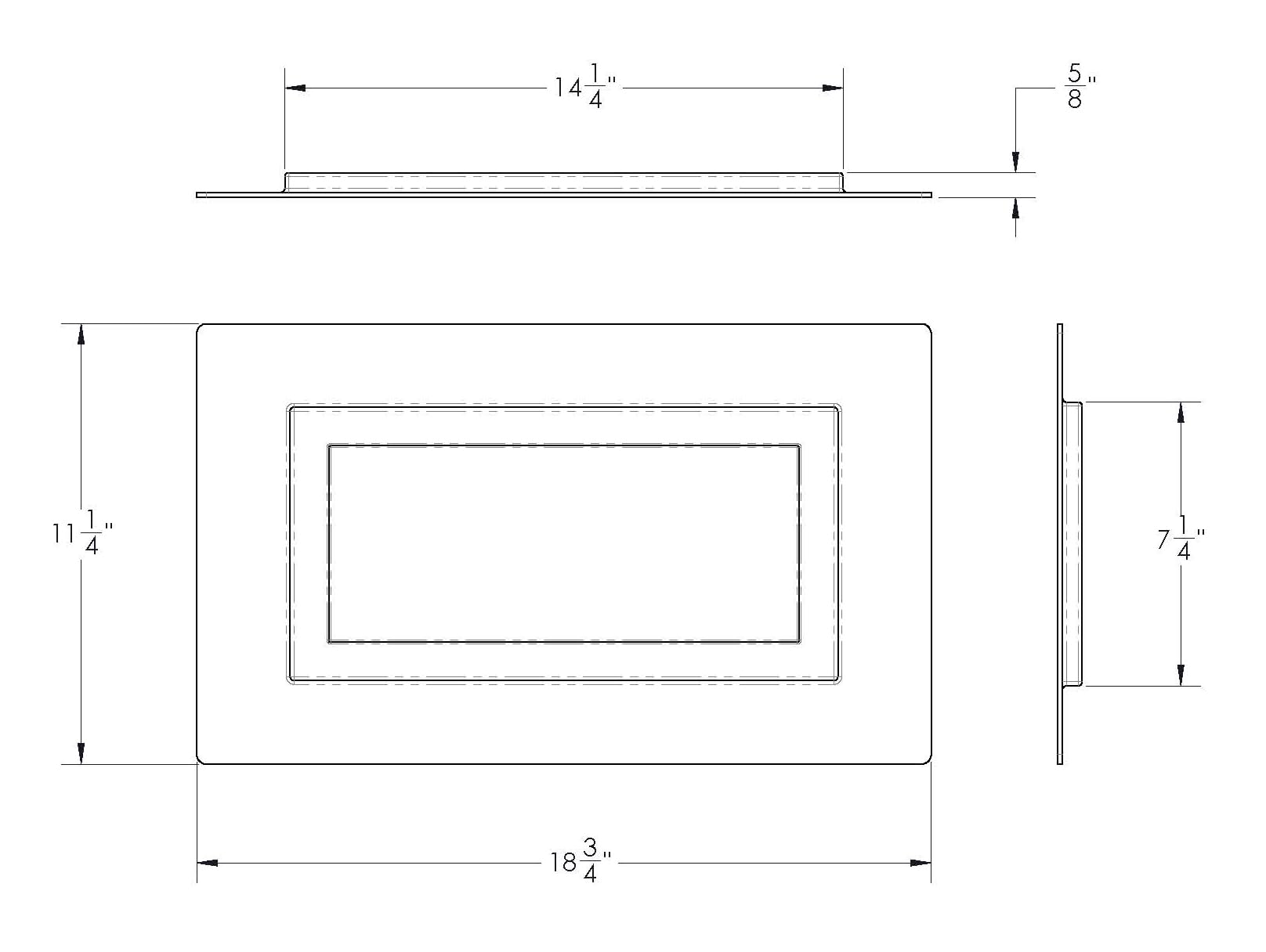 Jackel crawl space vent cover side view demonstrates secure paintable installation.