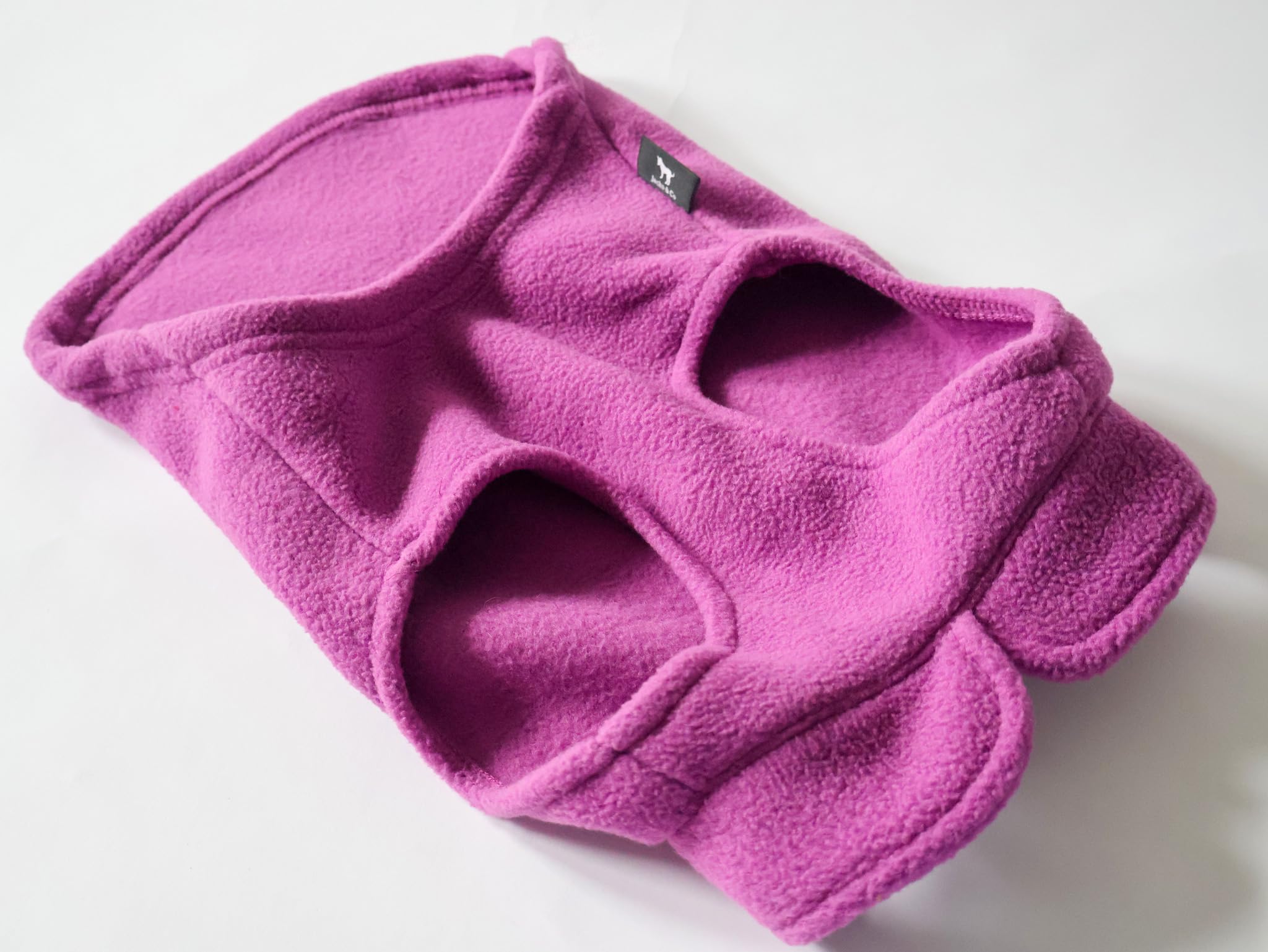 Jacko & Co purple fleece vest provides cozy warmth for outdoor adventures