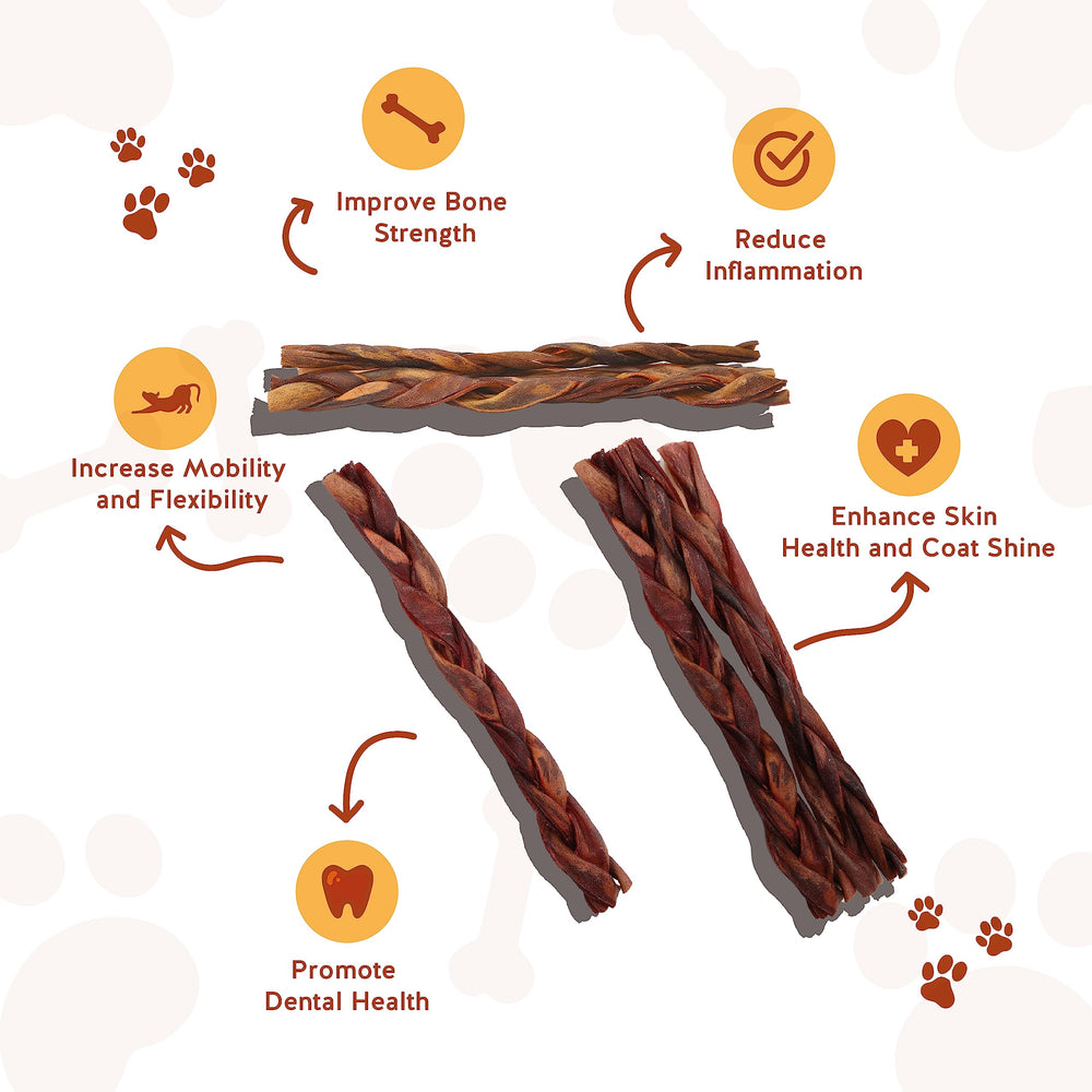 Jack&Pup dog chewing collagen stick demonstrates durable, long-lasting chew.