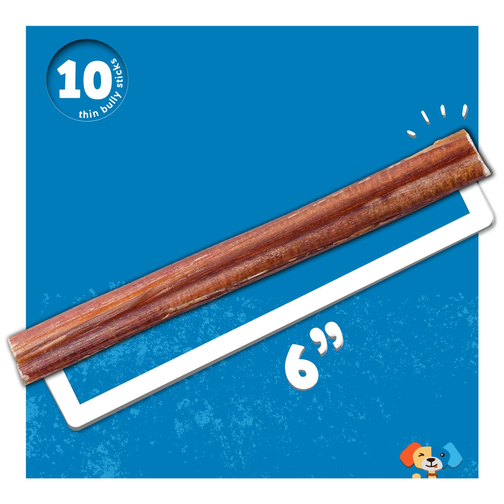 Jack&Pup bully sticks sourced from grass-fed cattle for cleaner taste.