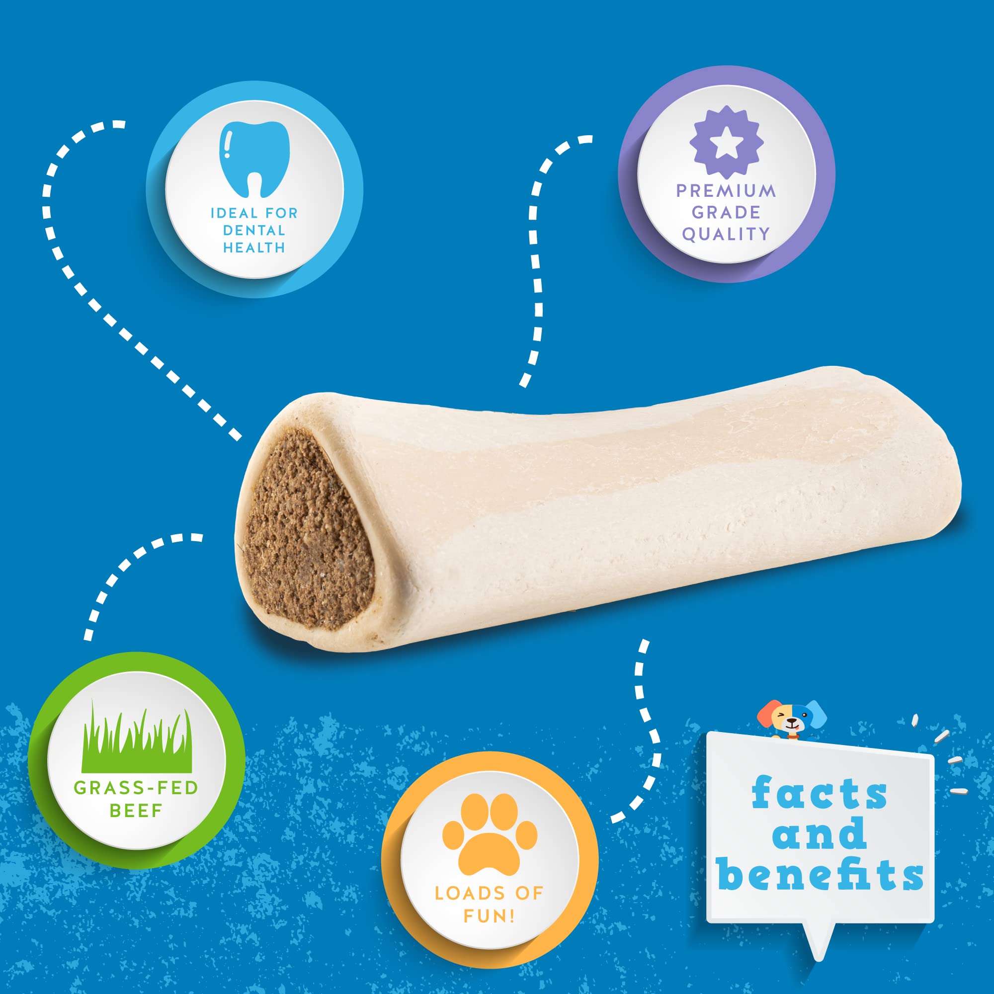 JackPup long-lasting-chew-filled-bone demonstrates hours of engagement for strong jaws.