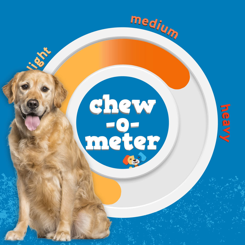 Jack&Pup long-lasting chew image conveys extended play and satisfaction.