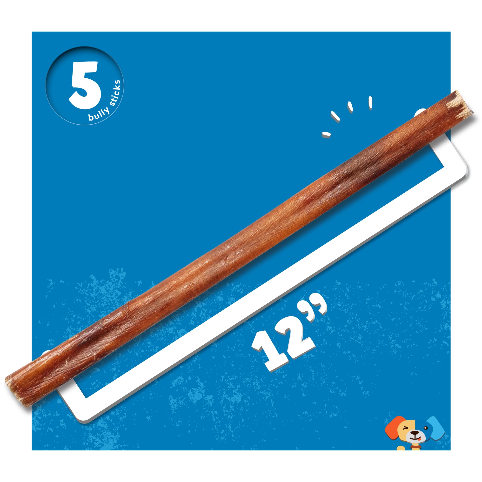 JackPup low-odor, rawhide-free bully sticks presented for mess-free chews