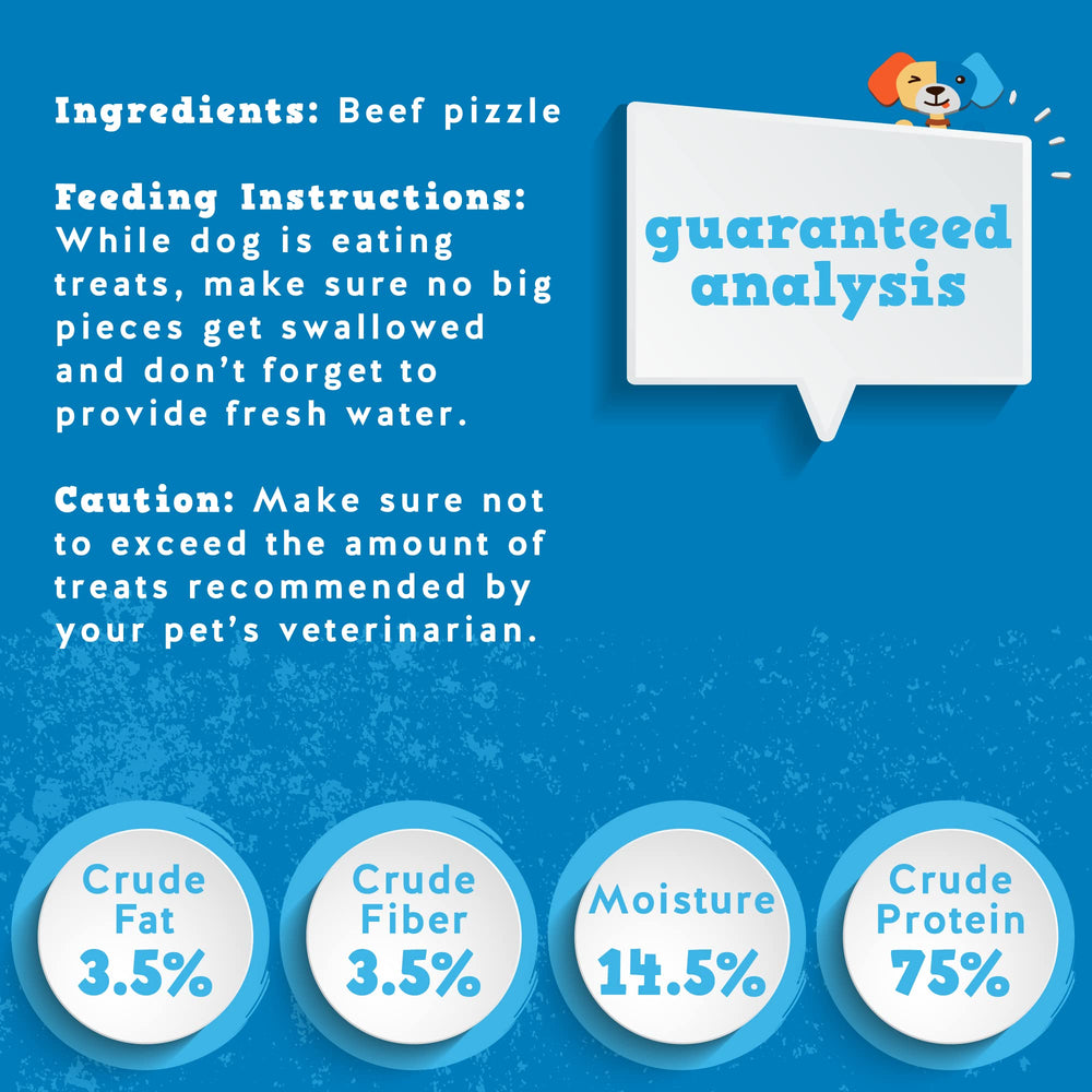 Jack&Pup single-ingredient beef chew image showcases digestible, protein-rich snack