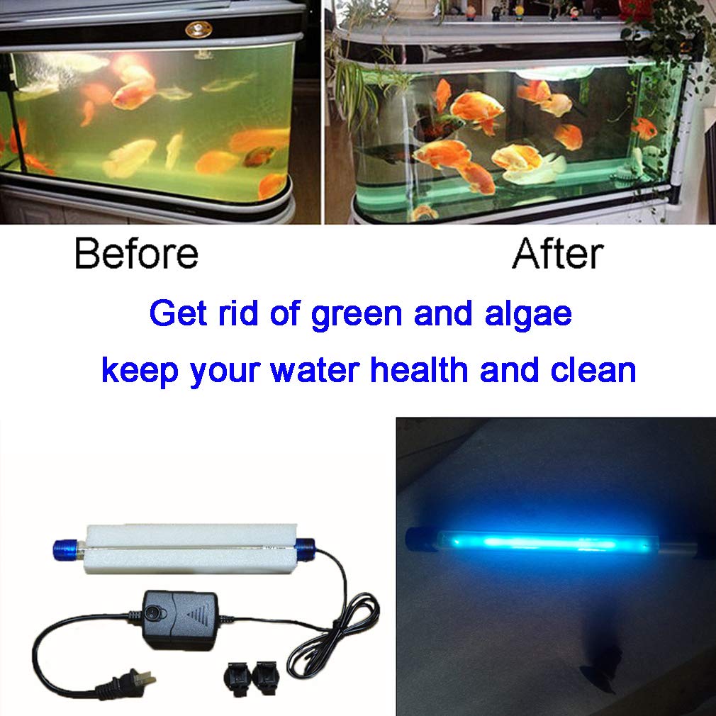 JackSuper Aquarium Algae Clean Light side view, slim design fits tight tank spaces.